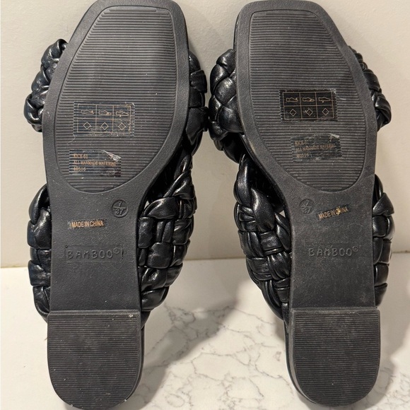 5/$25 Bamboo Woven Cris Cross Sandals - Picture 5 of 5